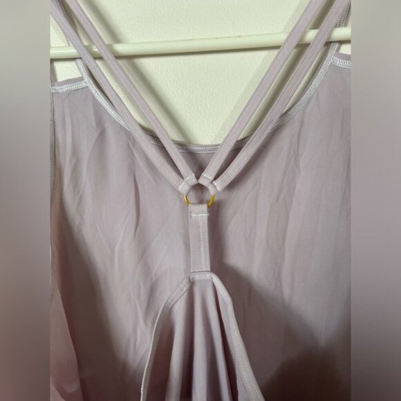Lululemon Go For Double Tank Silver Lilac Size 4 - Picture 10 of 12